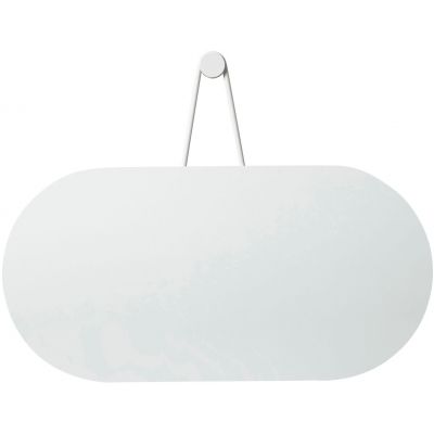 Zone Denmark A-Wall lustro 75x30 cm owalne biały 10810
