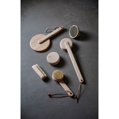 Zone Denmark Inu lusterko kosmetyczne 14x27 cm okrągłe drewno 10994