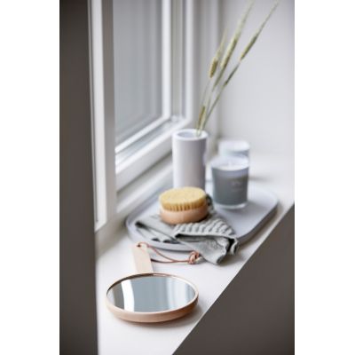 Zone Denmark Inu lusterko kosmetyczne 14x27 cm okrągłe drewno 10994