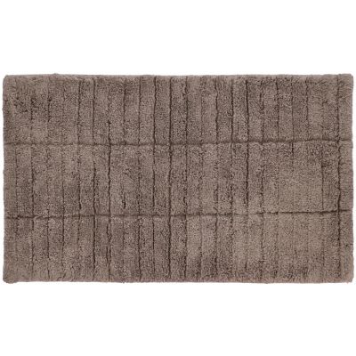Zone Denmark Tiles dywanik łazienkowy 80x50 cm prostokątny brązowy 26452