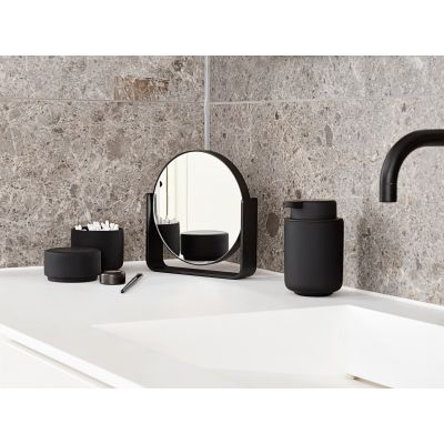 Zone Denmark Ume lusterko kosmetyczne 19x19,5 cm okrągłe czarny 28222