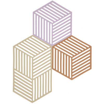 Zone Denmark Hexagon podstawki kuchenne Lupin/Sand/Terracotta 32701