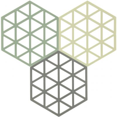 Zone Denmark Triangles podstawki kuchenne Rosema/Matc/Taupe 32708