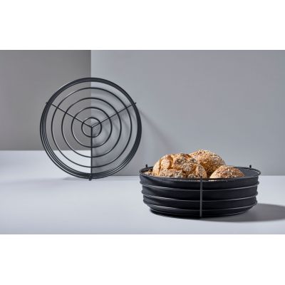 Zone Denmark Singles pojemnik na pieczywo 25,5x25,5x8 cm czarny 330470