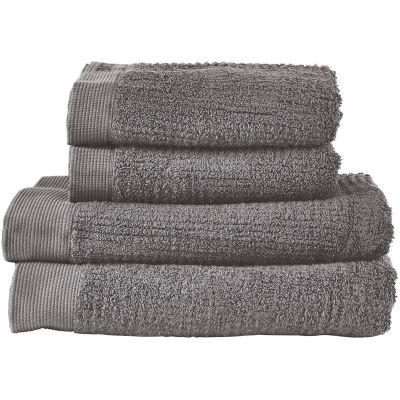 Zone Denmark Classic komplet ręczników 140x70 cm bawełniany szary 330541