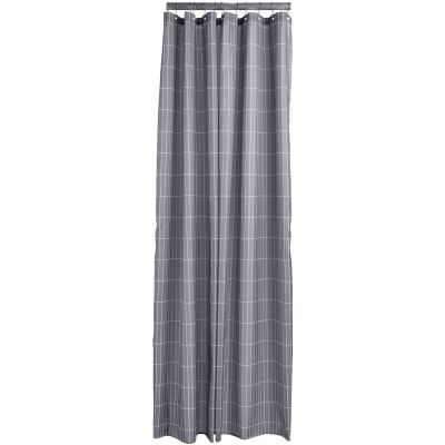 Zone Denmark Tiles zasłona prysznicowa 200x180 cm szara 331839