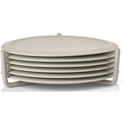 Zone Denmark Singles podstawki pod szklanki 10x10x3,1 cm beżowy 332062