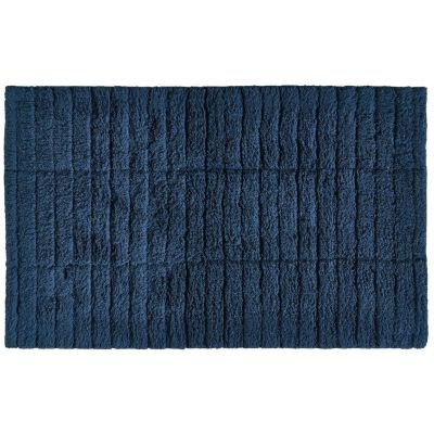 Zone Denmark Tiles dywanik łazienkowy 80x50 cm prostokątny niebieski 13541