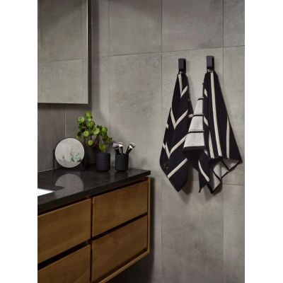 Zone Denmark Sauna ręcznik 100x50 cm bawełniany czarny 37621