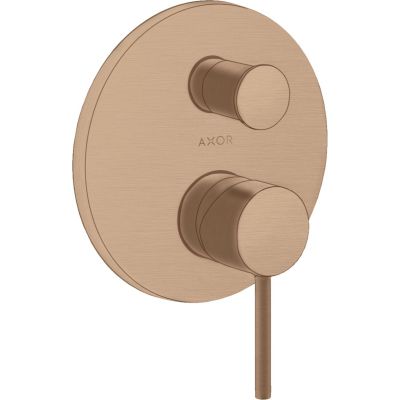 Axor Starck bateria wannowo-prysznicowa podtynkowa czerwone złoto szczotkowane 10418310