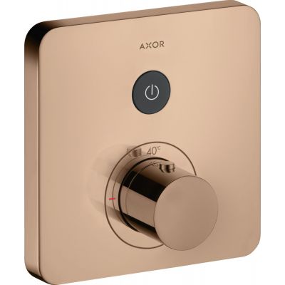 Axor Urquiola bateria prysznicowa podtynkowa termostatyczna czerwony złoty polerowany 36705300