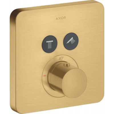Axor ShowerSolutions bateria wannowo-prysznicowa podtynkowa termostatyczna złoty optyczny szczotkowany 36707250