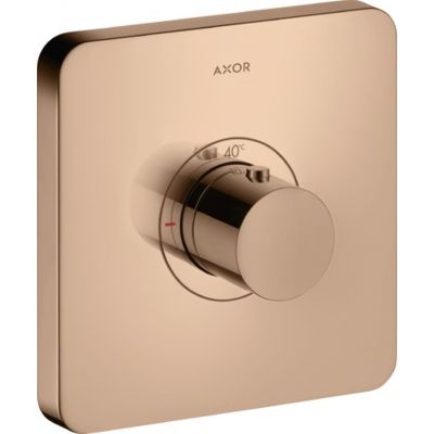 Axor ShowerSelect bateria termostatyczna podtynkowa czerwone złoto polerowany 36711300
