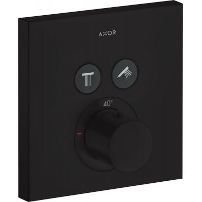 Axor ShowerSolutions bateria wannowo-prysznicowa podtynkowa termostatyczna czarny mat 36715670