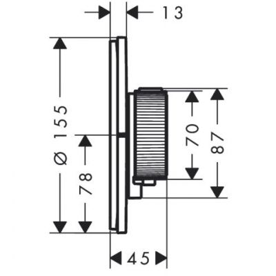 Axor ShowerSelect ID bateria wannowo-prysznicowa podtynkowa z termostatem złoty optyczny szczotkowany 36750250
