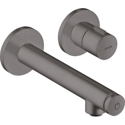 Axor Uno bateria umywalkowa podtynkowa czarny chrom szczotkowany 45112340