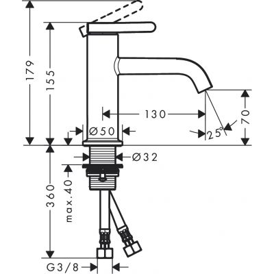 Axor One bateria umywalkowa stojąca czarna 48001670