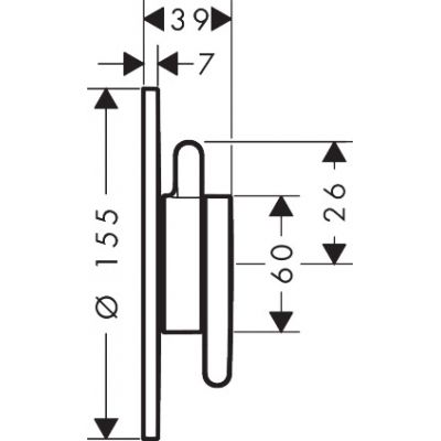 Axor One bateria prysznicowa podtynkowa chrom 48615000