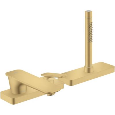 Axor Citterio C bateria wannowo-prysznicowa nawannowa złoty optyczny szczotkowany 49430250