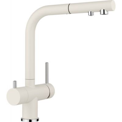 Blanco Fontas-S II bateria kuchenna stojąca z podłączeniem do filtra wody Silgranit delikatny biały/chrom 526947