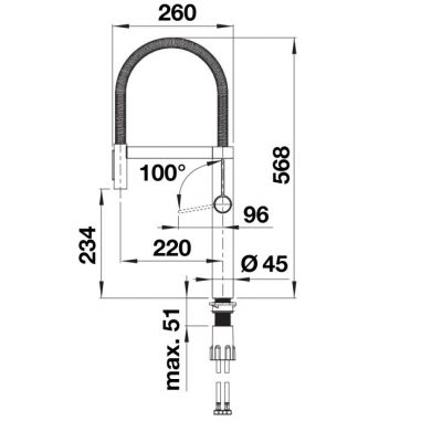 Blanco Culina-S II bateria kuchenna stojąca stal 527463