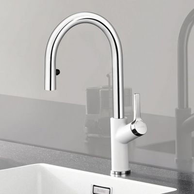 Blanco Carena-S Vario bateria kuchenna Silgranit biały/chrom 521368