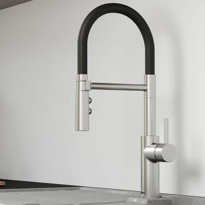 Blanco Catris-S Flexo bateria kuchenna stojąca stal-czarna 525792