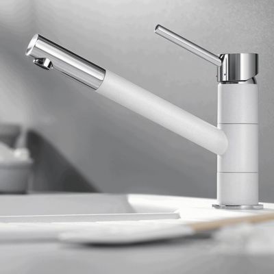Blanco Kano bateria kuchenna stojąca Silgranit czarny/chrom 526175