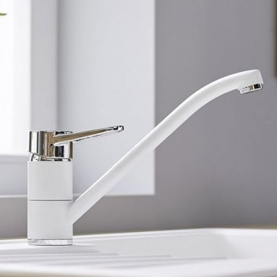 Blanco Wega II bateria kuchenna stojąca Silgranit biały/chrom 526408