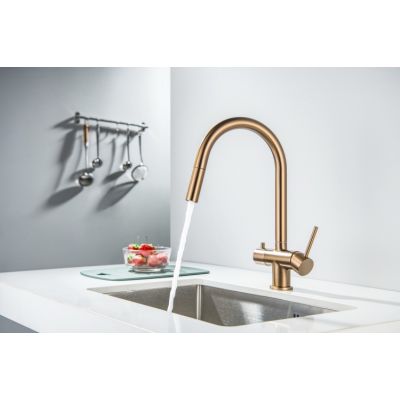 Blue Water Cyrus bateria kuchenna stojąca miedź