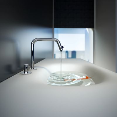 Clou Kaldur bateria umywalkowa stojąca chrom CL/06.15.003.29.L