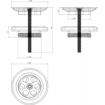 Clou Wash Me osłona odpływu chrom CL/06.51010.40