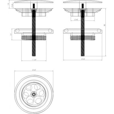 Clou Wash Me korek do umywalki stal szczotkowana HI/PO10.27