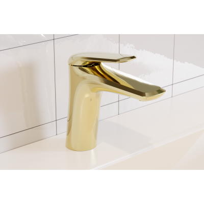 Comad Niagara bateria umywalkowa stojąca złota NIAGARA UM 03 GOLD 86001BG