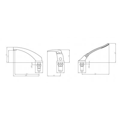 Bateria wannowo - prysznicowa 3-otworowa Deante Mesteno BCM 013M