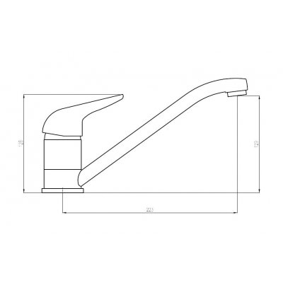 Bateria zlewozmywakowa inox Deante Vanilla BDL 560M