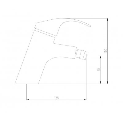 Bateria bidetowa inox Deante Chili BDS 531M