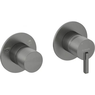 Deante Silia bateria wannowo-prysznicowa podtynkowa titanium BQS_D46P