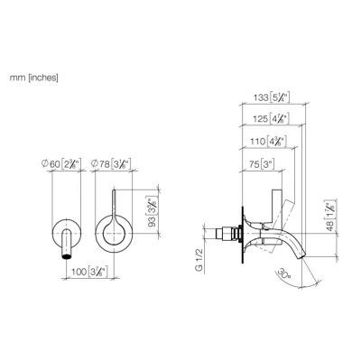 Dornbracht Vaia bateria umywalkowa podtynkowa chrom 36867809-00