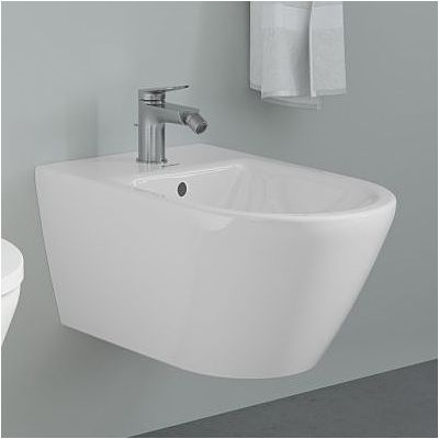 Duravit Wave bateria bidetowa stojąca stal nierdzewna szczotkowana WA2400001070