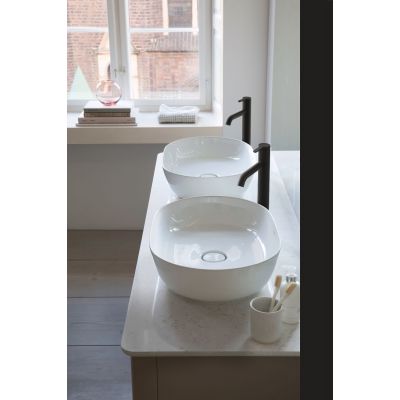 Duravit C.1 bateria umywalkowa stojąca czarny mat C11040002046