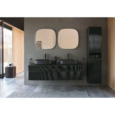 Duravit C.1 bateria umywalkowa stojąca czarny mat C11040002046
