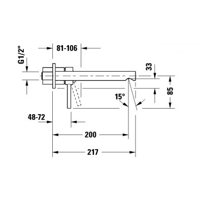 Duravit Circle bateria umywalkowa podtynkowa chrom CE1070004010