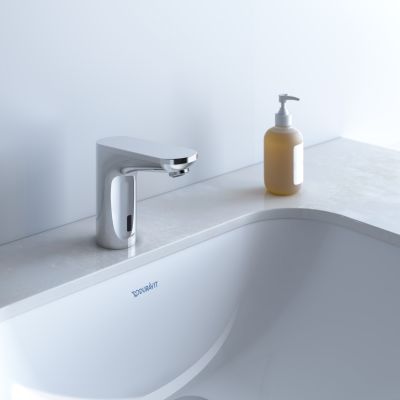 Duravit Sensor 1 bateria umywalkowa stojąca elektroniczna chrom SE1090017010
