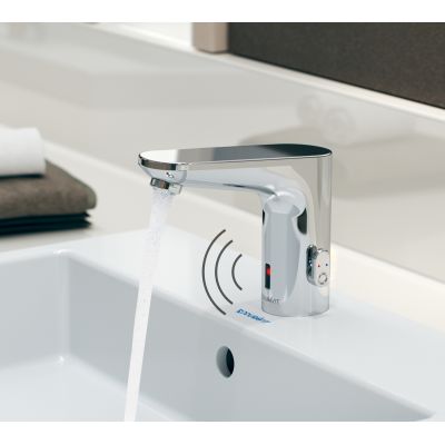 Duravit Sensor 1 bateria umywalkowa stojąca elektroniczna chrom SE1094017010