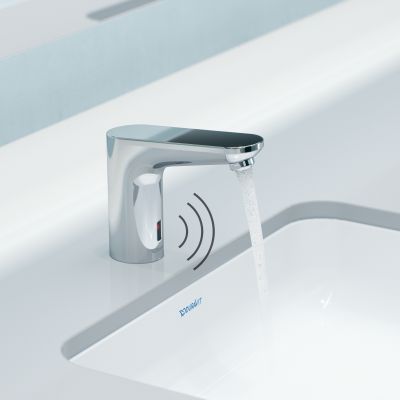 Duravit Sensor 1 bateria umywalkowa stojąca elektroniczna chrom SE1094019010