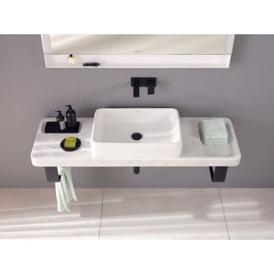 Duravit Tulum bateria umywalkowa podtynkowa czarny mat TU1070004046