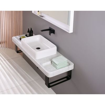 Duravit Tulum bateria umywalkowa podtynkowa czarny mat TU1070004046