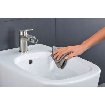 Duravit Wave bateria bidetowa stojąca stal nierdzewna szczotkowana WA2400001070