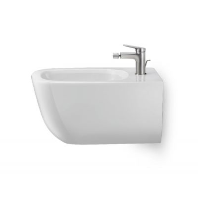 Duravit Wave bateria bidetowa stojąca stal nierdzewna szczotkowana WA2400001070